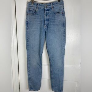 Agolde 25 Women's High Rise Light Blue Jeans
